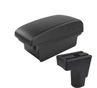 HPZPRPCEW Per Datsun GO Portabraccioli Per Datsun GO Plus Bracciolo Centrale Universale Per Auto Scatola Di Archiviazione Portabicchieri(Linea nera A2 Nessuna USB)