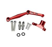 HPZPRPCEW Per Ducati Per Monster 950 937 2021 2022-2024 Accessori Kit Supporto Ammortizzatore Sterzo Lega Alluminio(Bracket-Red)