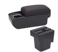 HPZPRPCEW Per F&ord Per Focus 2 Per Focus Mk2 Auto Bracciolo Accessori Dettagli Interni Pezzi Di Retrofitting Scatola Di Stoccaggio(C1 Nero rosso NO USB)