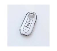 HPZPRPCEW Per Fiat Per Ducato Per Punto Per Panda Per Lancia Per Musa Per Bravo Per Doblo Custia Portachiavi Per Auto Accessori(BIANCO)