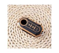 HPZPRPCEW Per Fiat Per Ducato Per Punto Per Panda Per Lancia Per Musa Per Bravo Per Doblo Custia Portachiavi Per Auto Accessori(Oro nero)