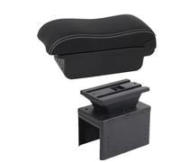 HPZPRPCEW Per Fiat Per Grande Per Punto Box Bracciolo Per Fiat Per Punto Box Bracciolo Auto Scatola Di Archiviazione Centrale(B3 Nero bianco 3USB)