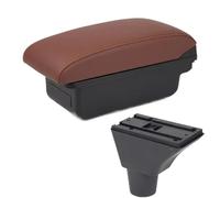 HPZPRPCEW Per Fiat Per Panda Per PANDA II Bracciolo Auto Portabicchiere Interfaccia USB Interno Styling Auto(A6 marrone Senza USB)