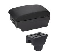 HPZPRPCEW Per Fiat Per Sedici Box Bracciolo Centrale Contenuto Negozio Scatola Di Immagazzinaggio Box Bracciolo Con Portabicchiere Interfaccia USB(C2 linea nera 7USB)