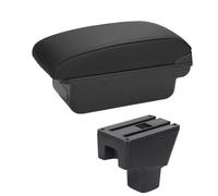 HPZPRPCEW Per Fiat Per Sedici Box Bracciolo Centrale Contenuto Negozio Scatola Di Immagazzinaggio Box Bracciolo Con Portabicchiere Interfaccia USB(Linea nera A2 Nessuna USB)