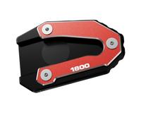 HPZPRPCEW Per Goldwing 1800 GL1800 2002-2017 Accessori Moto Cavalletto Laterale Supporto Pad Ingranditore Estensione CNC(ROSSO)