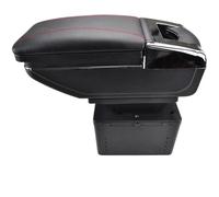 HPZPRPCEW Per Holden Per Astra Per Corsa Per Mokka Per Tigra Per Zafira Per Meriva Box Bracciolo Centrale(Nero con filo rosso)