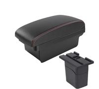 HPZPRPCEW Per Holden Per Cruze 2009 2010 2011 2012 2013 2014 2015 Scatola Bracciolo Console Centrale Scatola Di Immagazzinaggio(A1 Nero rosso SENZA USB)