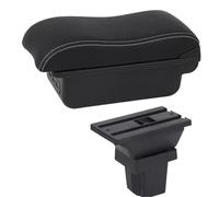 HPZPRPCEW Per Holden Per Trax 2013 2014 2015 2016 2017 Poggiapolsi In Pelle Console Centrale Ripostiglio USB(C2 Linea Bianca)