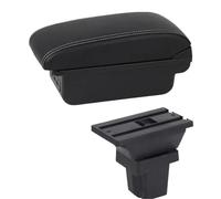 HPZPRPCEW Per Holden Per Trax 2013 2014 2015 2016 2017 Poggiapolsi In Pelle Console Centrale Ripostiglio USB(C1 Linea Bianca)