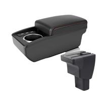 HPZPRPCEW Per Hyundai I10 Scatola Bracciolo Dettagli Parti Interne Ricambi Scatola Di Archiviazione Accessorio Auto(B1 Nero rosso 3USB)