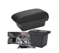 HPZPRPCEW Per Hyundai I30 Portabracciolo Per Hyundai Per Elantra Per Touring I30 FD I30cw 2007-2011 Portabagagli Bracciolo Auto(B1 Nero rosso 3USB)
