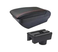 HPZPRPCEW Per Hyundai Per Accent Per Tagaz Bracciolo Portaoggetti Auto, Parti Interne Scatola Di Immagazzinamento Centrale(F linea rossa Nessuna USB)