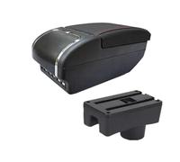 HPZPRPCEW Per Hyundai Per Accent Per Tagaz Bracciolo Portaoggetti Auto, Parti Interne Scatola Di Immagazzinamento Centrale(E red line 9USB)