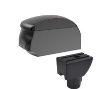HPZPRPCEW Per HYUNDAI Per Getz Box Bracciolo Auto Ricambi Retrofit Box Immagazzinaggio Centrale Accessori Auto(A1 Black Red single)