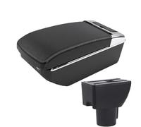 HPZPRPCEW Per Hyundai Per Getz Scatola Bracciolo Scatola Bracciolo Auto Rinforzo Regolazione Altezza Bracciolo(A3 Nero bianco 7USB)