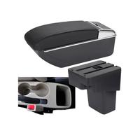 HPZPRPCEW Per Hyundai Per SOLARIS Bracciolo Portaoggetti Per Accent RB Per Solaris Per Verna 2011-2016 Portaoggetti Bracciolo Auto(Linea nera Nessuna USB)