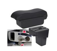 HPZPRPCEW Per Hyundai Per SOLARIS Per VERNA Per Accent 2013-2016 Scatola Bracciolo Auto Scatola Di Archiviazione Accessori Auto Parte Interna Dettagli(B2 linea nera 3USB)