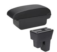 HPZPRPCEW Per Jazz Bracciolo Per Fit Per Jazz 2 Scatola Bracciolo Auto 2008 2009 2010 2011 2012 2013 Scatola Di Stivaggio Braccio(C3 Nero bianco SENZA USB)