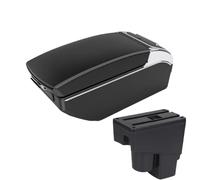 HPZPRPCEW Per Jazz Scatola Bracciolo Per Fit Per Jazz 1 2003 2004 2005 2006 2007 Bracciolo Auto Scatola Braccio Accessori Auto(Black white 7 USB)