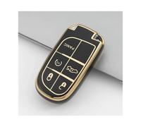 HPZPRPCEW Per Jeep Per Commander Per Grand WK2 KL BU MP Per Dodge Per Chrysler 200 300C Custodia Protettiva Chiave Auto TPU(NERO)