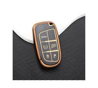 HPZPRPCEW Per Jeep Per Renegade Per Grand Per Cherokee Per Dodge Per Journey Per Charger Per Challenger Custia Cover TPU Chiave Auto(NERO)