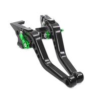 HPZPRPCEW Per Kawasaki Per Vulcan S 650 2015 2016 2017 2018 2019 2020 2021 2022 Leve Freno E Frizione Regolabili Per Moto(Nero verde)
