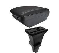 HPZPRPCEW Per Kia Per Morning Per Picanto Box Bracciolo Ripostiglio Auto Interni Retrofit Dettagli Interni(H All Black 4 USB)