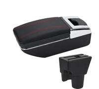 HPZPRPCEW Per Kia Per Picanto Per Picanto Per 3X-Line Auto Bracciolo Dettagli Interni Parti Retrofit Scatola Di Archiviazione(A1 Nero rosso SENZA USB)