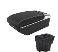 HPZPRPCEW Per KIA Per Rio 3 Vanetto Bracciolo Per KIA K2 Per X-line Per Rio 3 2011-2016 Accessori Bracciolo Auto Interno Vanetto Di Archiviazione(A3 Nero bianco 7USB)