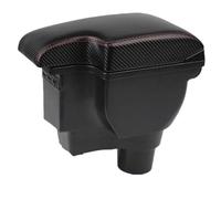 HPZPRPCEW Per Kia Per Rio 4 Bracciolo Per Kia Per Rio X Per X-Line 2017-2023 Scatola Di Archiviazione Centrale Kit Retrofit Interni Con USB(C1 Carbon texture 3usb)