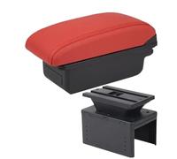 HPZPRPCEW Per Kia Per Venga Scatola Bracciolo Per Kia Per Venga Scatola Di Archiviazione Centrale Auto Bracciolo Pezzi Di Retrofit(A4 rosso senza USB)