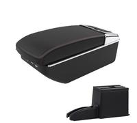 HPZPRPCEW Per Lada Per Granta Per Kalina Auto Bracciolo Portaoggetti Accessori Dettagli Interni(A1 Nero rosso 7USB)
