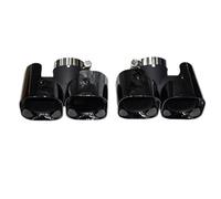 HPZPRPCEW Per Land Rover Per Defender 90 110 2020-2024 Terminale Di Scarico Modificato Ugello Marmitta Quadrato Nero In Materiale Cellulare(Nero B,2.0)