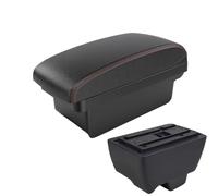 HPZPRPCEW Per Mahindra Per Bolero Portabraccio Auto Universale Console Centrale Box Di Ricarica Accessori Modifica Portabicchieri(A1 Nero rosso SENZA USB)
