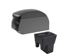 HPZPRPCEW Per Mahindra Per Xylo Per Xylo D2D4 E4 Universale Bracciolo Centrale Auto Scatola Di Archiviazione Con Interfaccia Usb Portabicchieri(A2 Black single)