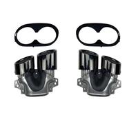 HPZPRPCEW Per Mercedes Per Benz GLB X247 GLB220 250 GLB35 GLB45 AMG Refitting 2020+ Terminali Di Scarico Per Paraurti Posteriore Auto Marmitta Turbo Uscite Tubi(Nero A)