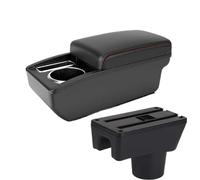 HPZPRPCEW Per Mitsubishi Per Attrage Per Mirage Bracciolo Scatola Di Immagazzinaggio Accessori Auto(A1 Nero rosso SENZA USB)