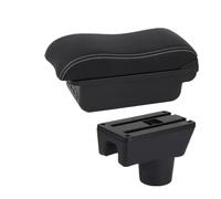 HPZPRPCEW Per Mitsubishi Per Attrage Per Mirage Per Mirage Per Space Star Bracciolo Auto Scatola Di Immagazzinamento Parti Di Retrofit(B2 Black white 3USB)