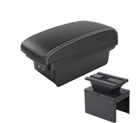 HPZPRPCEW Per Modello Universale Bracciolo Box Di Immagazzinaggio Supporto Braccio Interni Ricambi Retrofit Universale Bracciolo Centrale Auto(B2 Black white 3 USB)