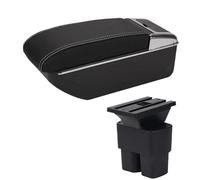 HPZPRPCEW Per N&issan Per NV200 Box Bracciolo Parti Retrofit Dettagli Interni Bracciolo Auto Scatola Di Archiviazione(D3 Nero bianco No USB)
