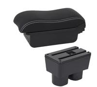 HPZPRPCEW Per N&issan Per Tiida C11 Poggiapolsi Per Sylphy Per Tiida Per Latio Portabracciolo Auto Vanità Centrale Ricambi Interni(B3 Nero bianco 3USB)