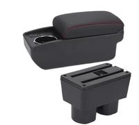 HPZPRPCEW Per N&issan Per Tiida Per Latio Per Sylphy Scatola Bracciolo Portabicchieri Ricambi Retrofit Accessori Auto(B1 Nero rosso 6USB)