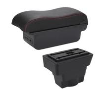HPZPRPCEW Per Opel Per Astra J Scatola Portabracciolo Centrale Per Astra Bracciolo Auto 2012-2020 Scatola Di Archiviazione Pezzo Di Retrofit(B1 Nero rosso 3USB)