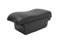HPZPRPCEW Per Opel Per Corsa E Bracciolo Per Opel Per Corsa E 2014 2015 2016-2020 Bracciolo Auto Portaoggetti(B3 Nero bianco 3USB)