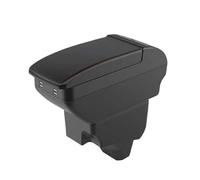 HPZPRPCEW Per Peugeot 2008 Bracciolo Per Peugeot 208 Portabrasile Auto 2019-2024 Ricambi Retrofit Scatola Di Archiviazione Accessori(B1 Black red 4 USB)