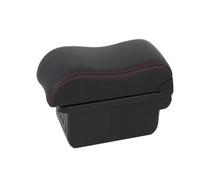 HPZPRPCEW Per Peugeot 207 Scatola Poggiapolsi Per Peugeot 207CC Scatola Poggiapolsi Auto Scatola Di Archiviazione Centrale(B1 Nero rosso 3USB)
