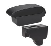 HPZPRPCEW Per Peugeot 208 Portabrasile Per Peugeot 2008 Bracciolo Auto 2019-2024 Scatola Di Archiviazione Ricambi Retrofit Dettagli Interni(C3 Nero bianco SENZA USB)