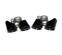 HPZPRPCEW Per Porsche 911 Per Carrera 911.1 911.2 2016 2017 2018 2019 Terminale Di Scarico Con Ugello In Acciaio Inox Nero(NERO)