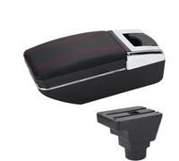 HPZPRPCEW Per Proton Per Persona Iriz Scatola Poggia Braccio Modifica Della Scatola Di Archiviazione Centrale Dei Veicoli Commerciali Ricarica USB(A1 Nero rosso SENZA USB)